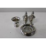 A job lot of white metal & weighted Sterling silver items
