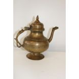 A North Indian Mughal late 16th early 17th century bronze vessel with serpent head & handle. Sold as