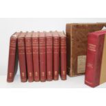 Eight volumes of the 'Book of Knowledge' by Waverley + a boxed universal English Dictionary.