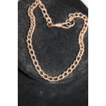 A 9ct rose gold chain 8.8 grams