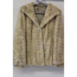 A vintage Ladies Fur coat by Ross of Leeds (probably Ermine) Size M
