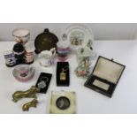 A box of assorted collectable ceramics