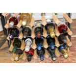 A wine rack and it's contents of red, white & sparkling wines Collection Only