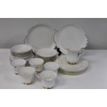 A pretty Royal Albert 'Val D'or' tea service 35 pieces Collection Only