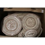 A large box of Victorian bone china Collection Only