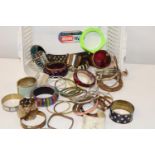 A basket full of costume bangles