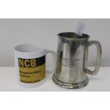 A Houghton Main Colliery tankard & NCB mug