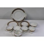 A part set of vintage Salisbury 'Sarum' bone china 18 pieces