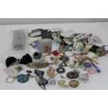 An assortment of costume jewellery