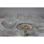 A large selection of assorted cut glass & other items Collection Only