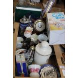 A box of assorted collectables Collection Only