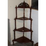 A vintage mahogany 'Watnot' Height 122cm Collection Only