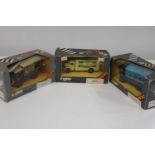 Three boxed Corgi die-cast truck models