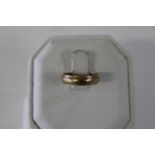 A 9ct gold band ring 1.7 grams size H 1/2