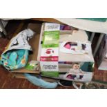 A job lot of new baby related items