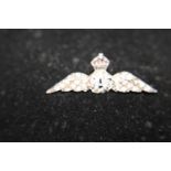 A white metal RAF sweetheart brooch