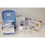 A box full of medical related items