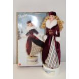 A boxed Barbie doll (Victorian Ice Skater)