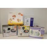 A selection of boxed baby monitors