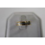 A 22ct yellow & white gold band ring 3.7 grams