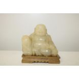 A Chinese Republic period soap stone Buddha 10cm in height