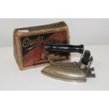 A vintage boxed Creda electric iron