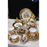 A vintage Bond ware fine bone china tea service 35 pieces