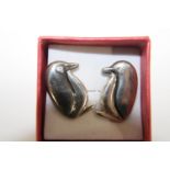 A pair of 925 silver Charles Tyrwhitt penguin cufflinks