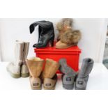 A job lot of assorted Ladies boots etc (sold as seen)