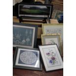 A large selection of framed artwork etc Collection only