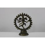 A base metal Shiva figurine 11cm