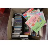 A job lot of mixed genre LP records & CD's