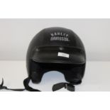 A Harley Davidson crash helmet