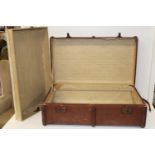 A vintage travel trunk with fitted interior. collection only