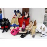 A job lot of assorted Ladies shoes etc (sold as seen)