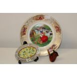 A Royal Worcester collectors plate & other