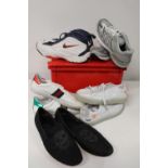 A box of assorted sports shoes (sold as seen)