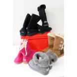 A job lot of assorted Ladies boots etc (sold as seen)