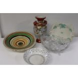 A selection of vintage ceramics & glassware etc