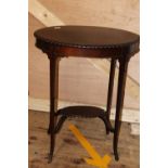 A Edwardian mahogany side table 60x39x63cm Collection only