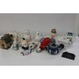 A job lot of assorted tea pots (sold as seen) Collection Only