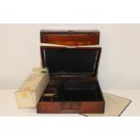 A vintage wooden ink roller set & spare ink