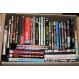 A box of DVD's