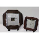 Two antique mahogany cased barometers