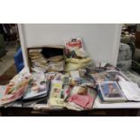 A job lot of vintage knitting and sewing patterns & other related items