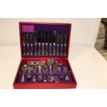 A quality boxed full set of Arthur Price stainless steel cutlery