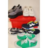 Box of assorted trainers/footwear (sold as seen)