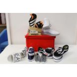 A job lot of assorted training shoes etc (sold as seen)