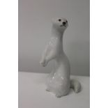 A USSR porcelain mink figurine h19cm