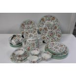 A large selection of Minton Haddon Hall pattern bone china 29 pieces